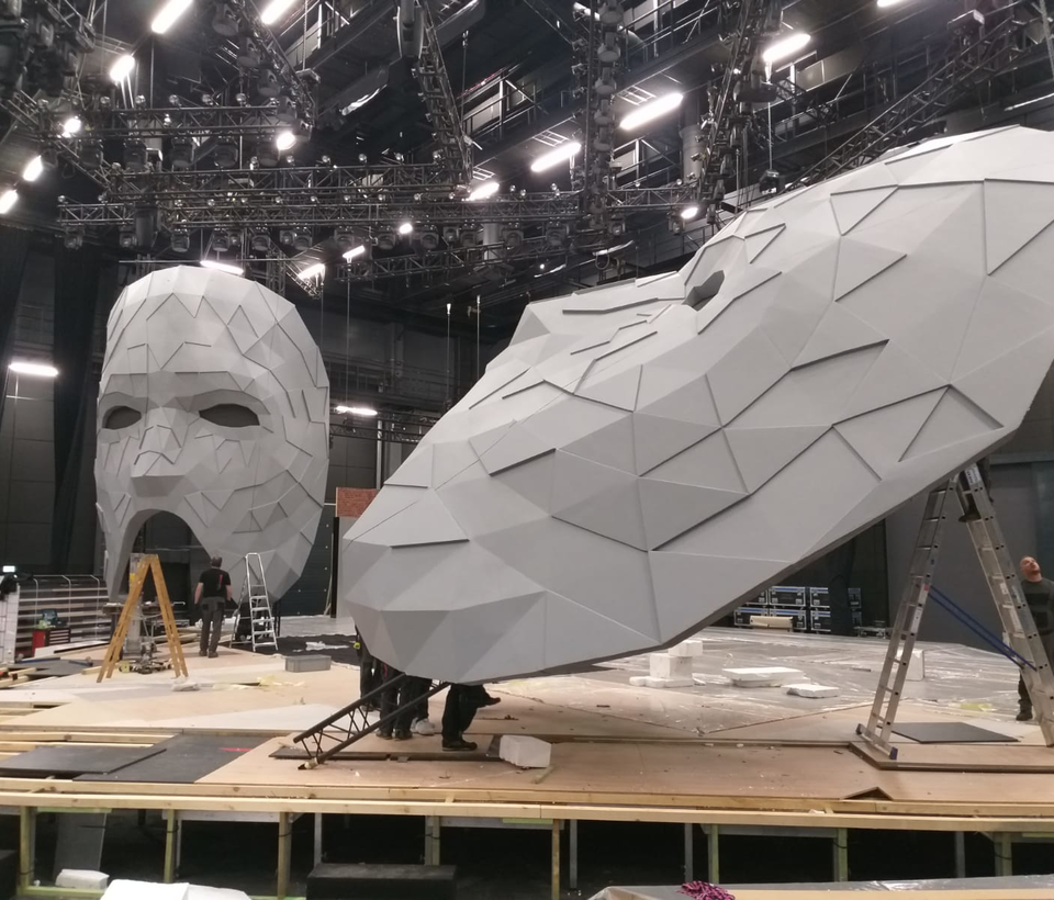 Dekoracja sceniczna - Maski TVN "MASK SINGER" - Warszawa / Polska 2022
