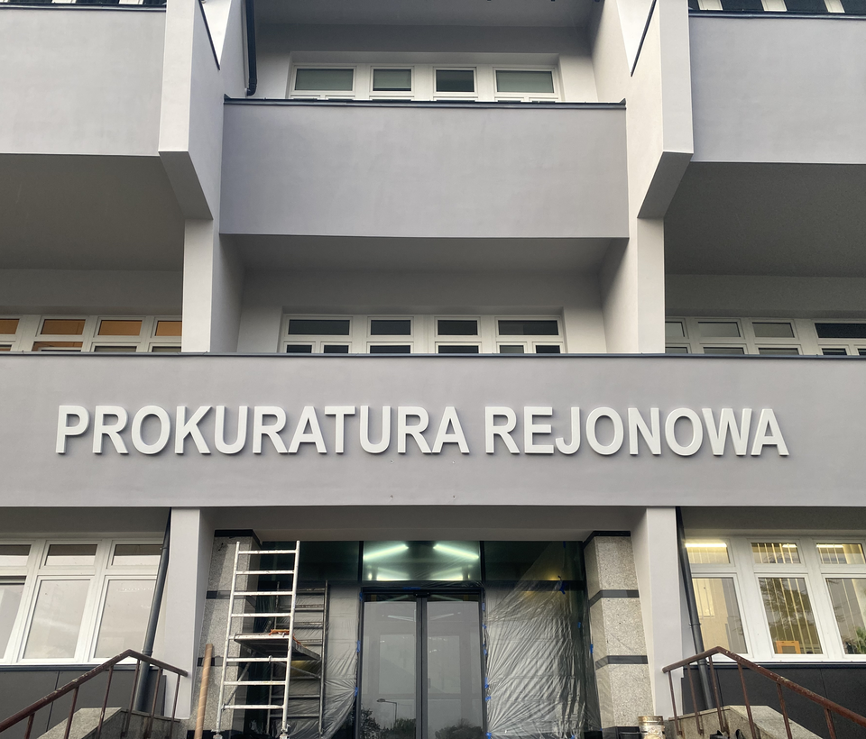 Litery na budynek - Lubin / Polska 2024