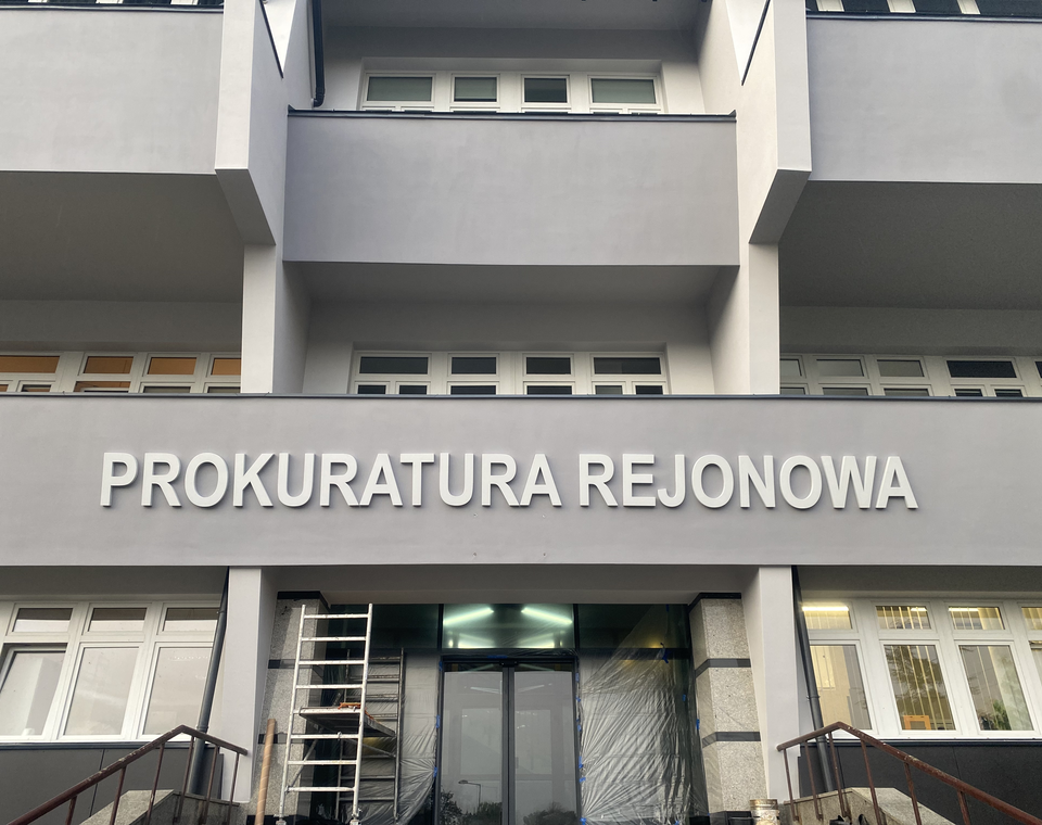 Litery na budynek  - Lubin / Polska 2024